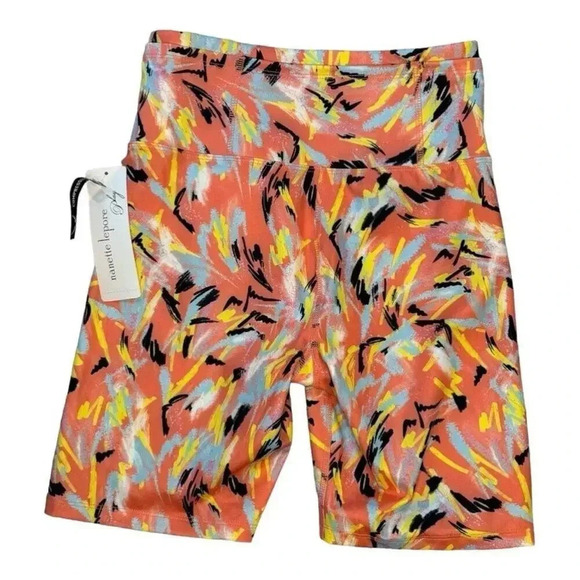 Nanette Lepore Pants - NEW Nanette Lepore Play Women's Small Compression‎ Shorts Peach Combo Activewear